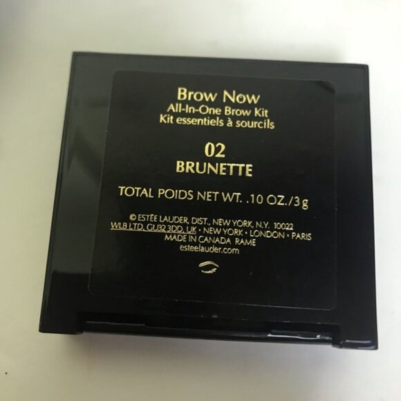Estee Lauder NEW Brow Now All-In-One Brow Kit 02 Brunette Palette Brush Tweezers - Picture 3 of 11